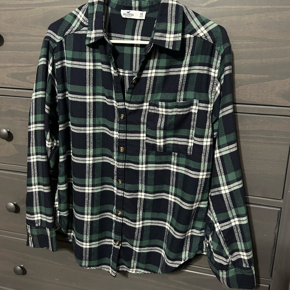 Hollister button down flannel. Size XS